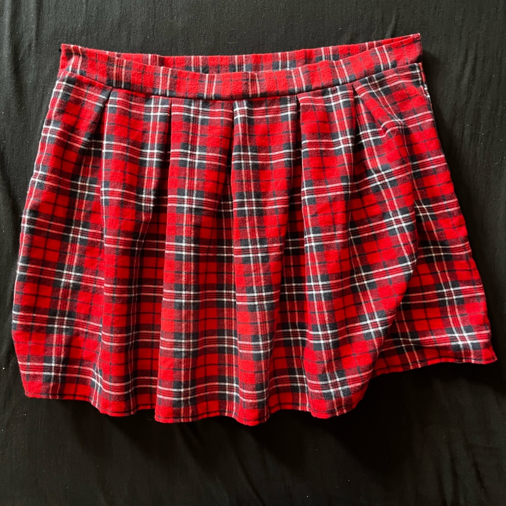 plaid skirt
